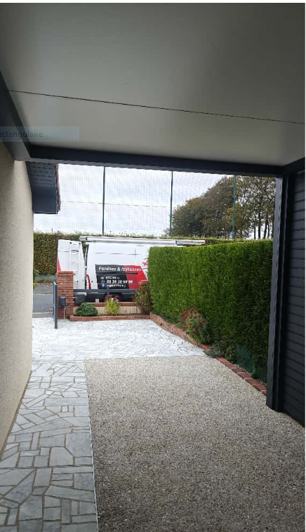 Installation de volet roulant aluminium pour carport au Havre et alentours